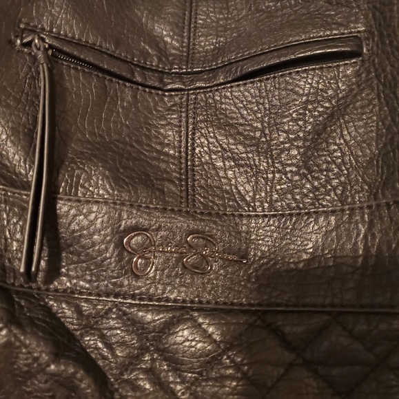 Jessica Simpson Shoulder Bag Chain Detail Black - Picture 2 of 12
